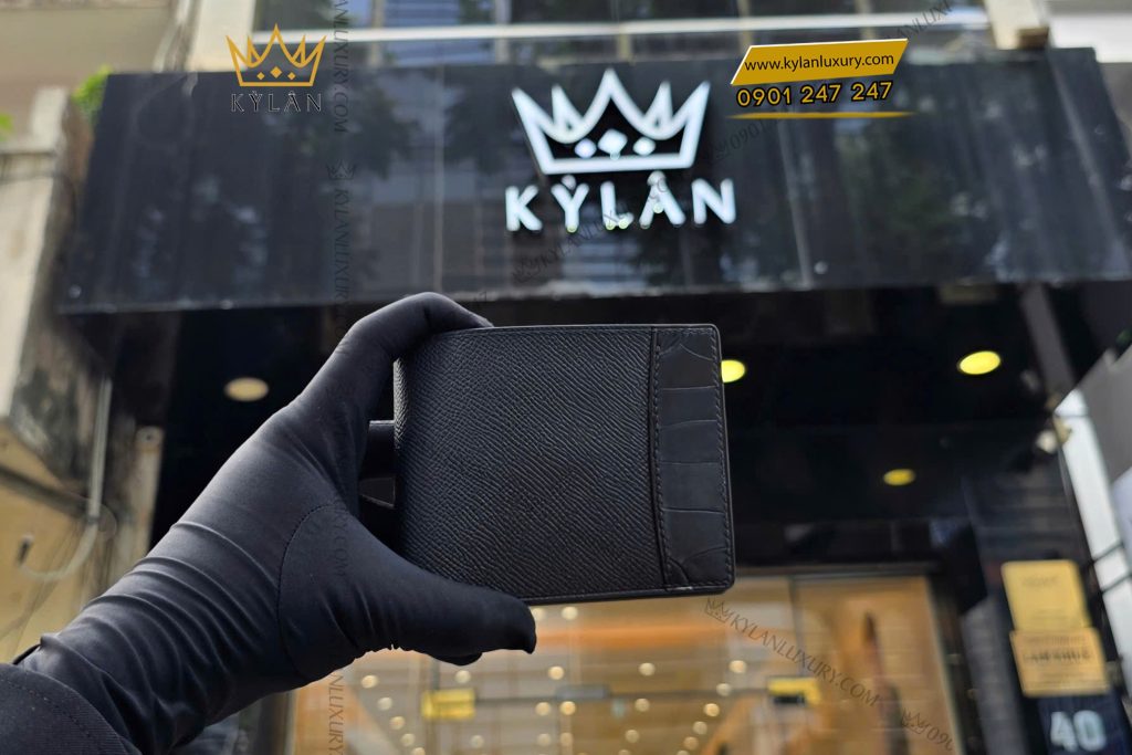 Ví nam da Epsom đen mix da Swift