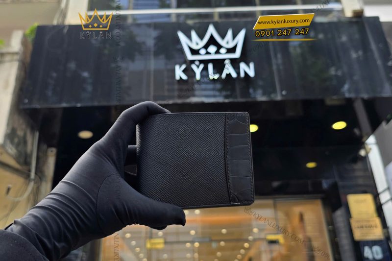 Ví nam da Epsom đen mix da Swift