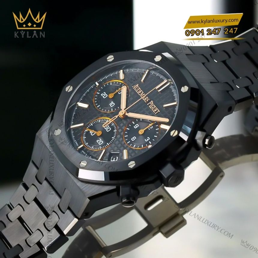 Kỳ Lân Luxury audemars piguet royal oak chronograph 26240ce.oo .1225ce.02 2 Đồng hồ Audemars Piguet Royal Oak Chronograph 41mm ceramic đen