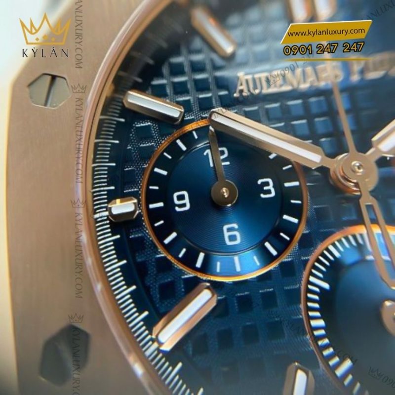 Đồng hồ Audemars Piguet Royal Oak Chronograph vàng hồng mặt xanh