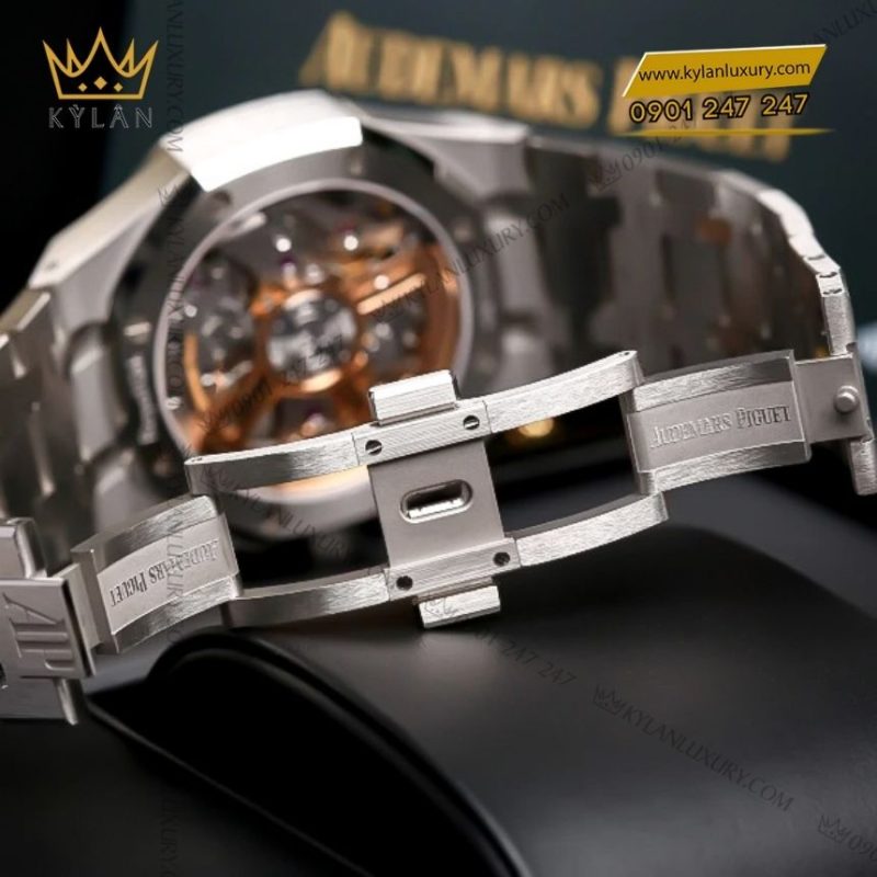 Đồng hồ Audemars Piguet Royal Oak Chronograph 41mm thép mặt xanh kaki