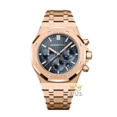 Đồng hồ Audemars Piguet Royal Oak Chronograph 38mm vàng hồng mặt xanh