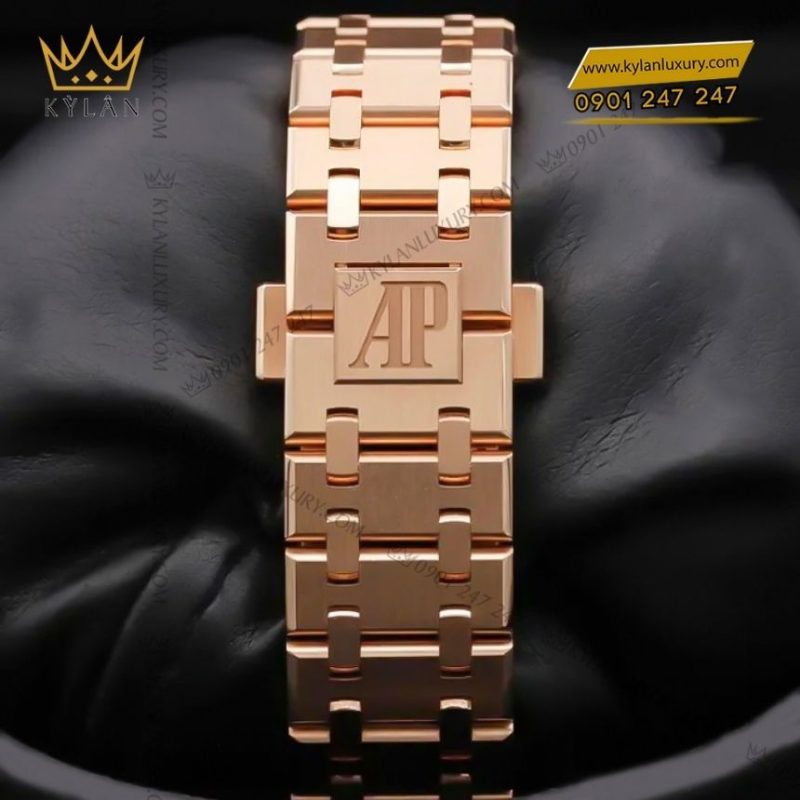 Đồng hồ Audemars Piguet Royal Oak Chronograph 38mm vàng hồng mặt xanh