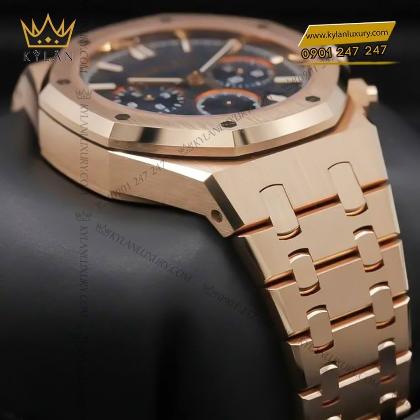 Kỳ Lân Luxury audemars piguet royal oak chronograph 38mm 26715or oo 1356or 01 2 Đồng hồ Audemars Piguet Royal Oak Chronograph 38mm vàng hồng