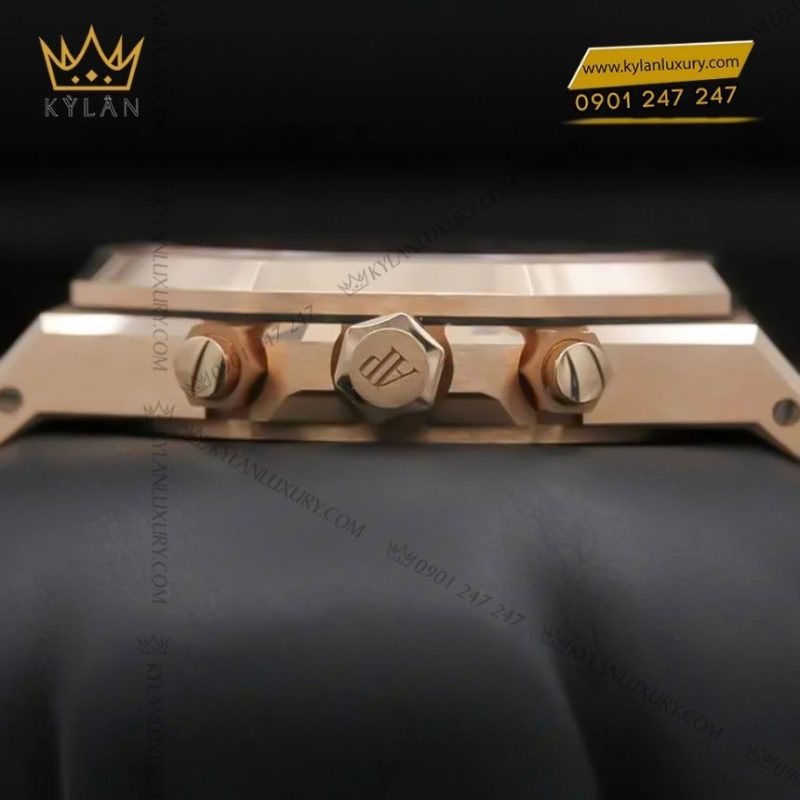 Đồng hồ Audemars Piguet Royal Oak Chronograph 38mm vàng hồng mặt xanh