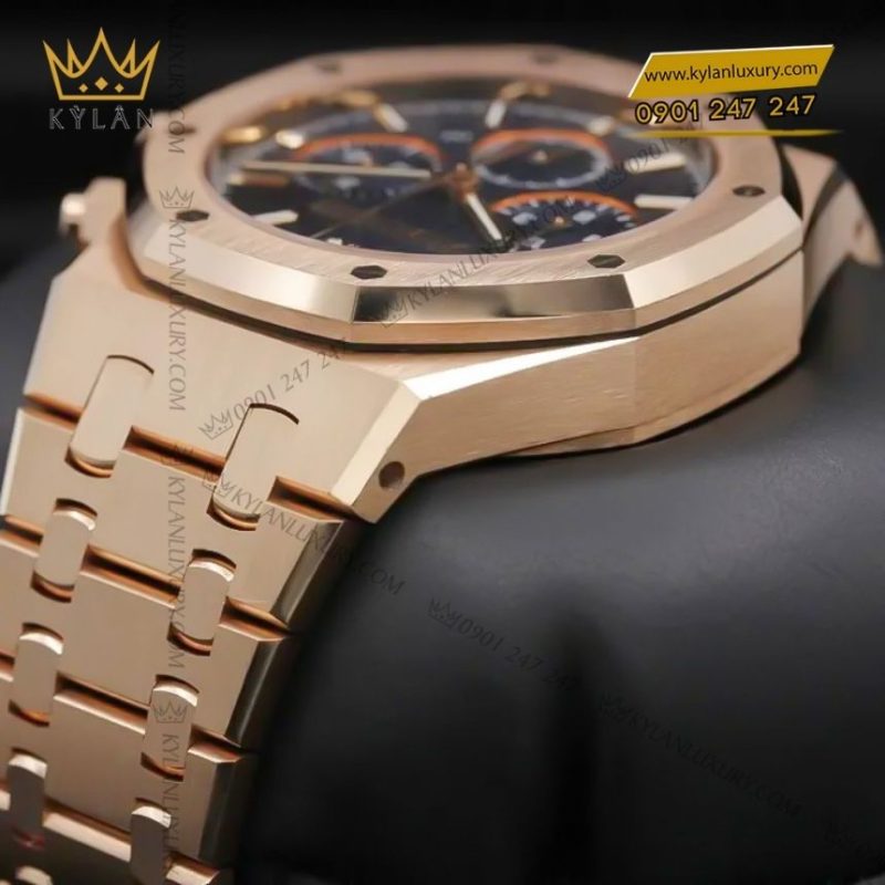 Đồng hồ Audemars Piguet Royal Oak Chronograph 38mm vàng hồng mặt xanh