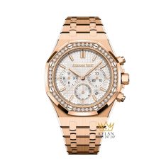 Đồng hồ Audemars Piguet Royal Oak Chronograph 38mm vàng hồng mặt bạc