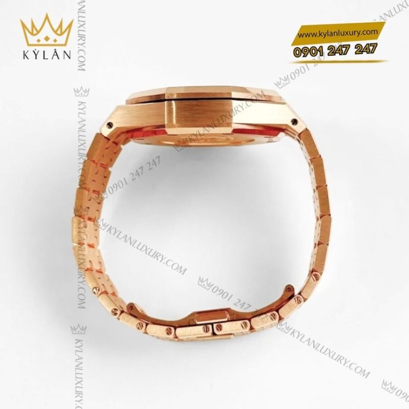 Đồng hồ Audemars Piguet Royal Oak Chronograph 38mm vàng hồng mặt bạc