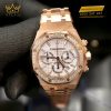 Đồng hồ Audemars Piguet Royal Oak Chronograph 38mm vàng hồng mặt bạc