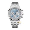 Kỳ Lân Luxury audemars piguet royal oak chronograph 38mm 26715st.zz .1356st.01 1 Đồng hồ Audemars Piuget Royal Oak Chronograph 38mm thép mặt xanh nhạt