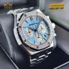Đồng hồ Audemars Piuget Royal Oak Chronograph 38mm thép mặt xanh nhạt