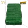 Bao da Vertu Agent Q da cá Alligator xanh lá