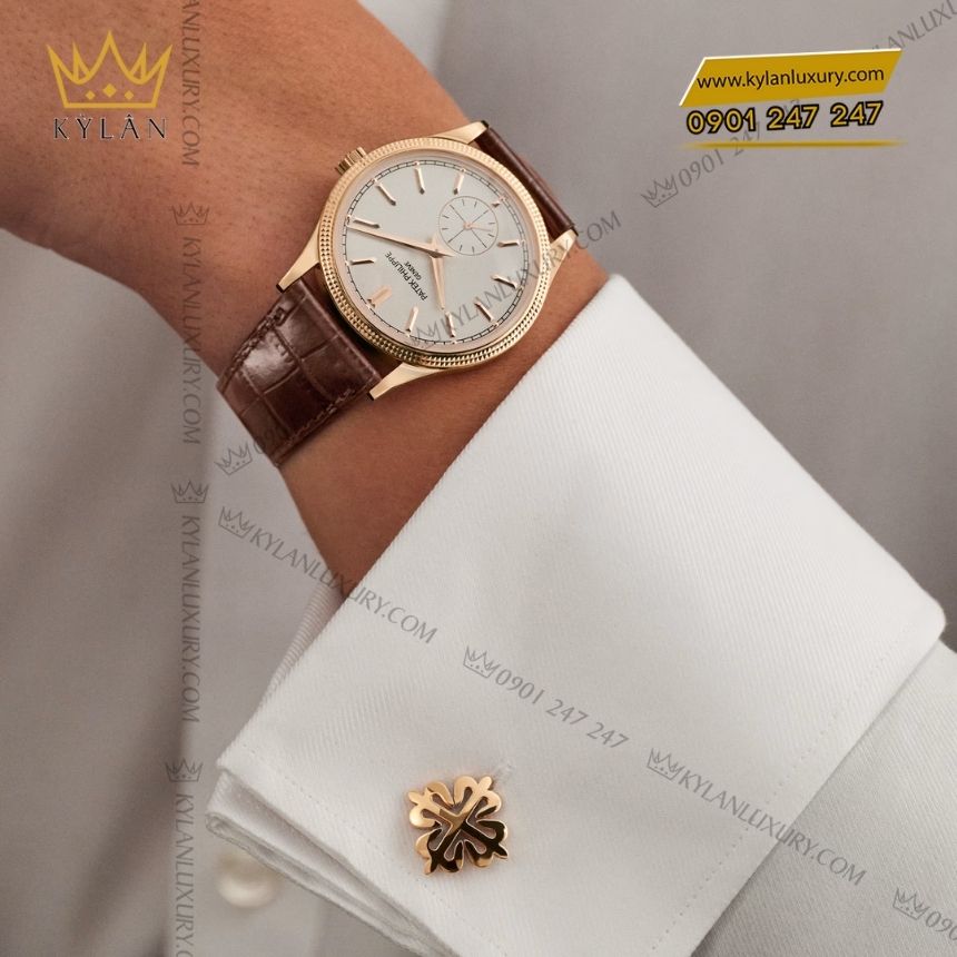 Khuy măng sét Calatrava vàng vàng 2 Kỳ Lân Luxury calatrava cuff links 205.9083J3 001 vang vang 11 Khuy măng sét Calatrava vàng vàng