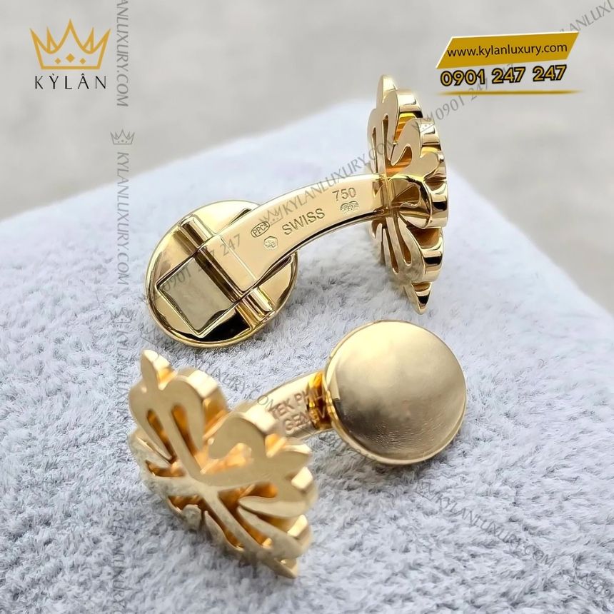 Khuy măng sét Calatrava vàng vàng 15 Kỳ Lân Luxury calatrava cuff links 205.9083J3 001 vang vang 5 Khuy măng sét Calatrava vàng vàng