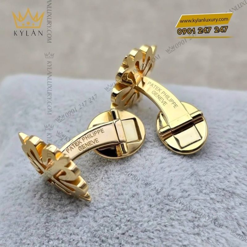 Khuy măng sét Calatrava vàng vàng