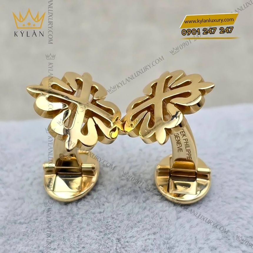 Kỳ Lân Luxury calatrava cuff links 205.9083J3 001 vang vang 7 Khuy măng sét Calatrava vàng vàng
