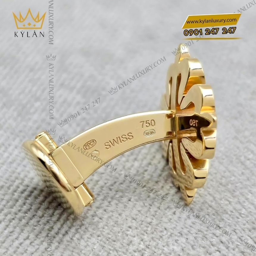 Kỳ Lân Luxury calatrava cuff links 205.9083J3 001 vang vang 9 Khuy măng sét Calatrava vàng vàng