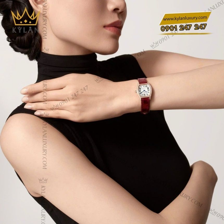 Kỳ Lân Luxury cartier tortue wa501006 vang hong dinh kim 3 Đồng hồ Cartier Tortue vàng hồng WA501006