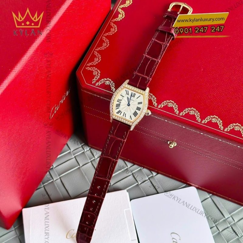Đồng hồ Cartier Tortue vàng hồng WA501006