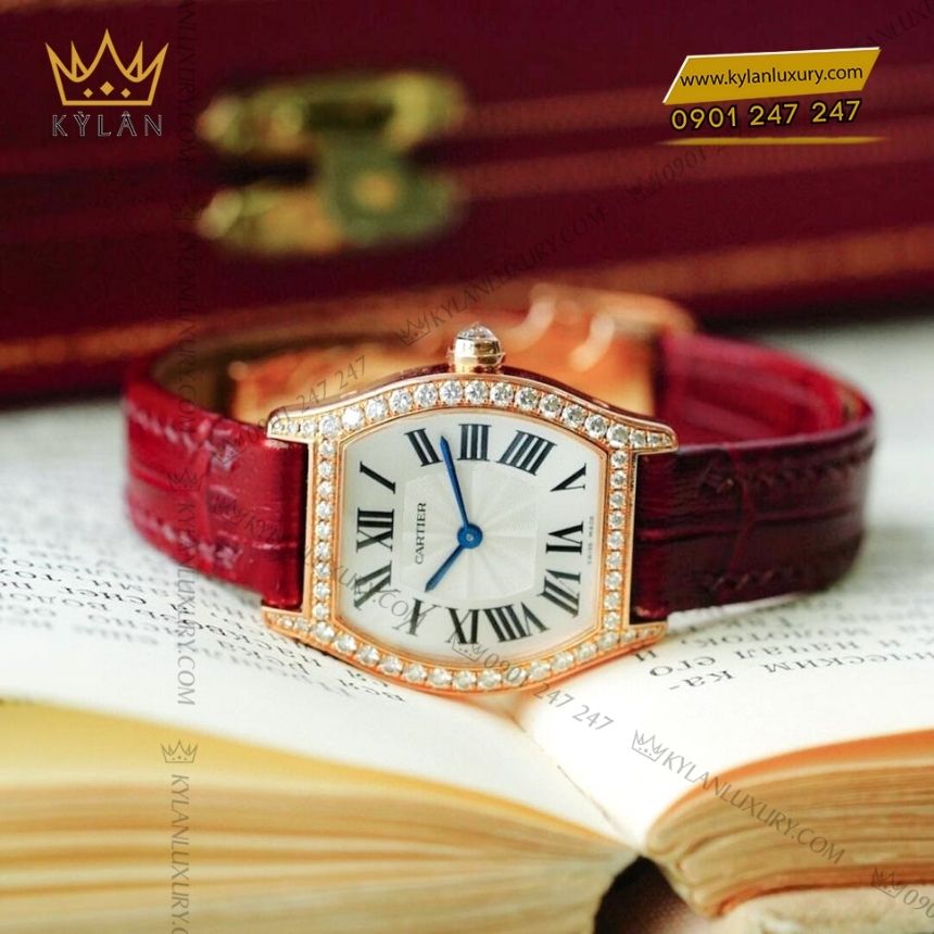 Kỳ Lân Luxury cartier tortue wa501006 vang hong dinh kim 7 Đồng hồ Cartier Tortue vàng hồng WA501006