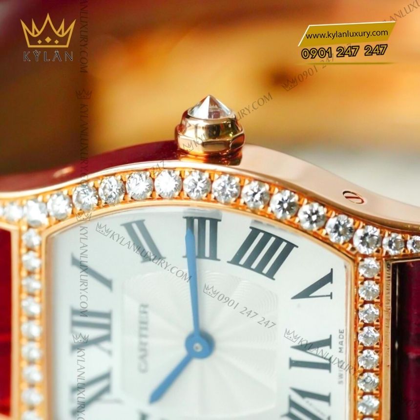 Kỳ Lân Luxury cartier tortue wa501006 vang hong dinh kim 9 Đồng hồ Cartier Tortue vàng hồng WA501006