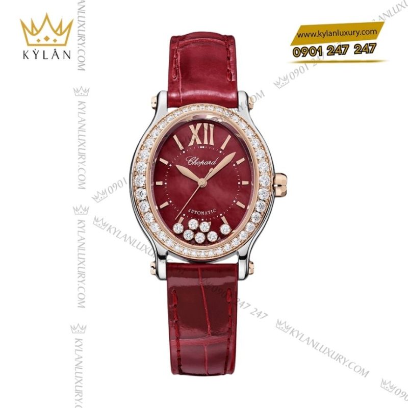 Đồng hồ Chopard Happy Sport mặt xà cừ đỏ 278602-6005