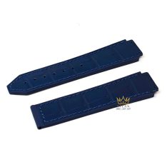 Dây đồng hồ Hublot da cá xanh dương