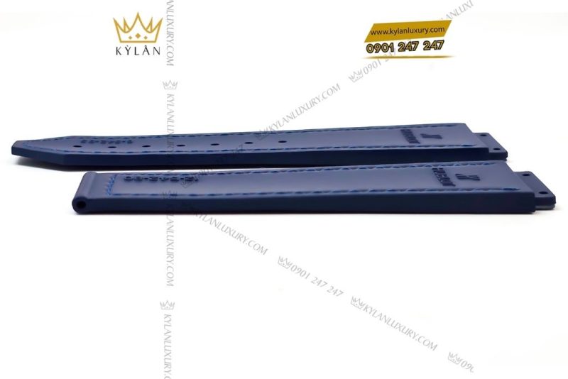 Dây đồng hồ Hublot da cá xanh dương