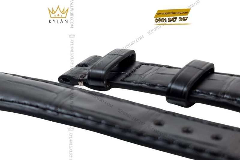 Dây đồng hồ Rolex Cellini da cá đen