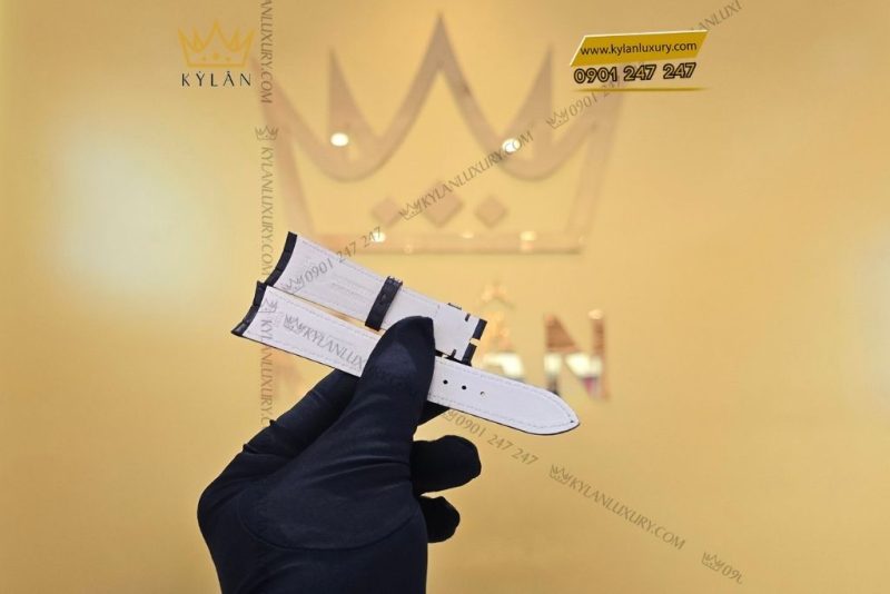 Dây đồng hồ Rolex Cellini da cá nâu sẫm