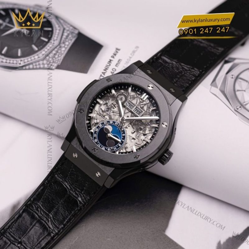 Đồng hồ Hublot Classic Fusion Aerofusion Moonphase Black Magic 42mm