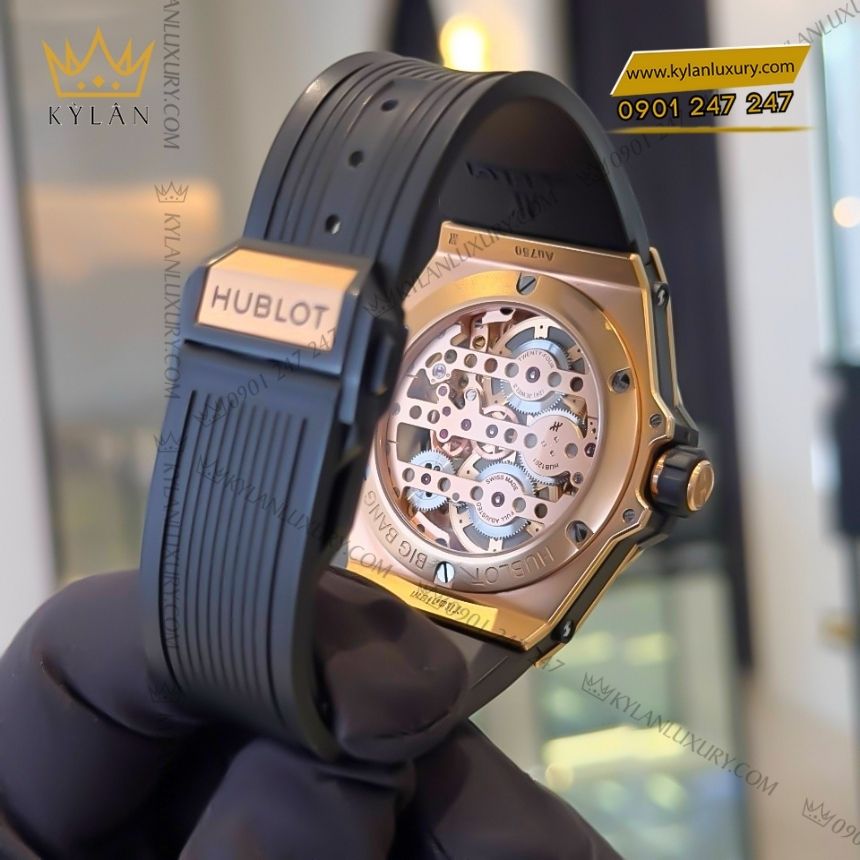 Kỳ Lân Luxury hublot big bang meca 10 king gold 42mm 10 Đồng hồ Hublot Big Bang MECA 10 King Gold 42mm