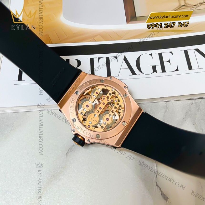 Kỳ Lân Luxury hublot big bang meca 10 king gold 42mm 2 Đồng hồ Hublot Big Bang MECA 10 King Gold 42mm