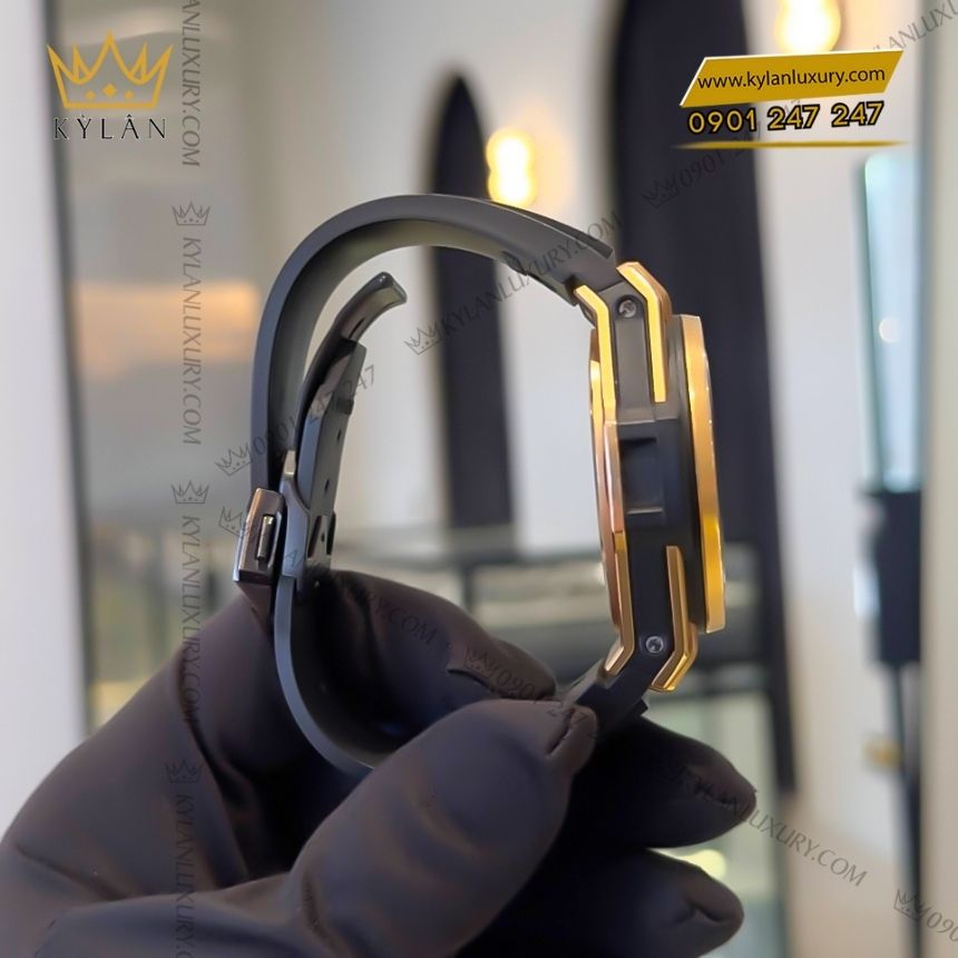 Kỳ Lân Luxury hublot big bang meca 10 king gold 42mm 9 Đồng hồ Hublot Big Bang MECA 10 King Gold 42mm