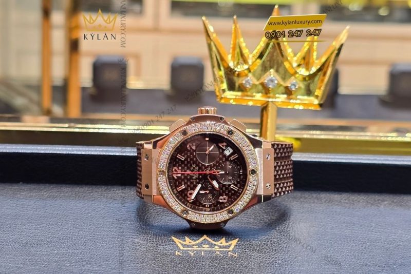 Đồng hồ Hublot Big Bang Chronograph King Gold Cappuccino Diamond 41mm