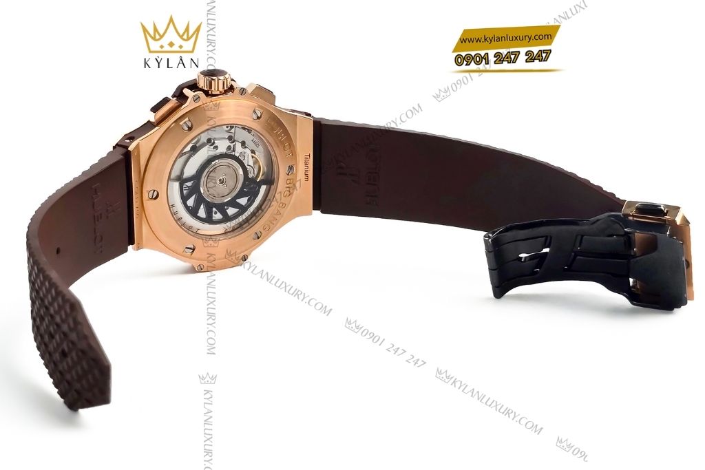 Kỳ Lân Luxury hublot chronograph king gold cappuccino diamond 6 Đồng hồ Hublot Big Bang Chronograph King Gold Cappuccino Diamond 41mm