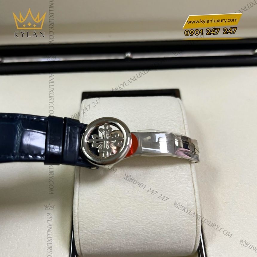 Kỳ Lân Luxury patek philippe 5396g 017 vang trang moonphase 10 Đồng hồ Patek Philippe vàng trắng moonphase 5396G-017
