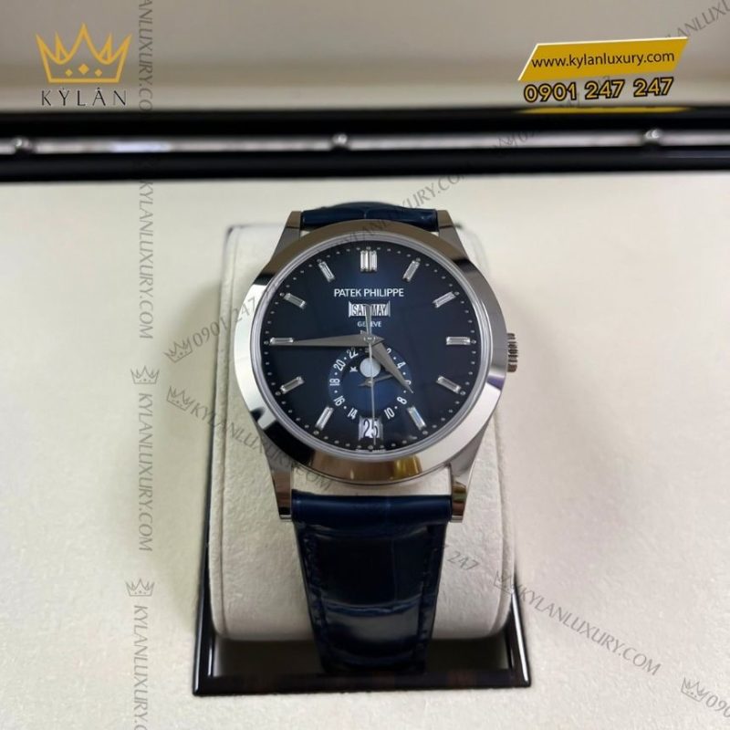 Đồng hồ Patek Philippe vàng trắng moonphase 5396G-017