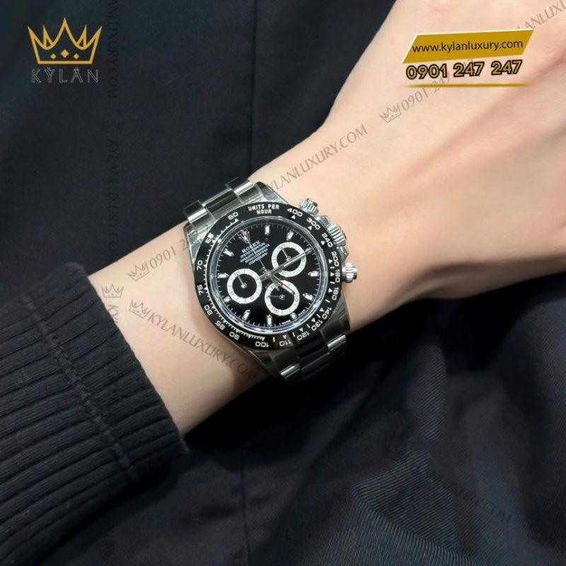 Đồng hồ Rolex Cosmograph Daytona mặt số đen 126500LN-0002