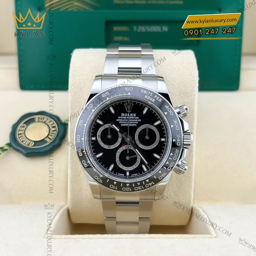 Kỳ Lân Luxury rolex cosmograph daytona 126500ln 0002 mat so den 4 Đồng hồ Rolex Cosmograph Daytona mặt số đen 126500LN-0002