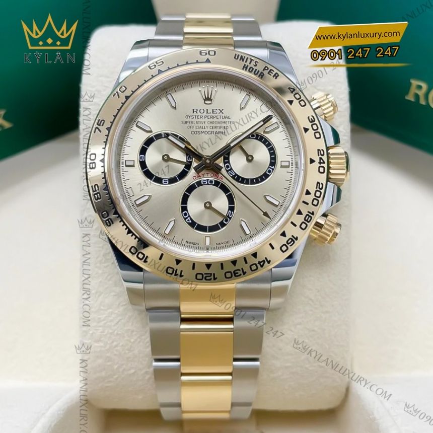 Kỳ Lân Luxury rolex cosmograph daytona demi vang 126503 0004 3 Đồng hồ Rolex Cosmograph Daytona demi vàng vàng 126503-0004