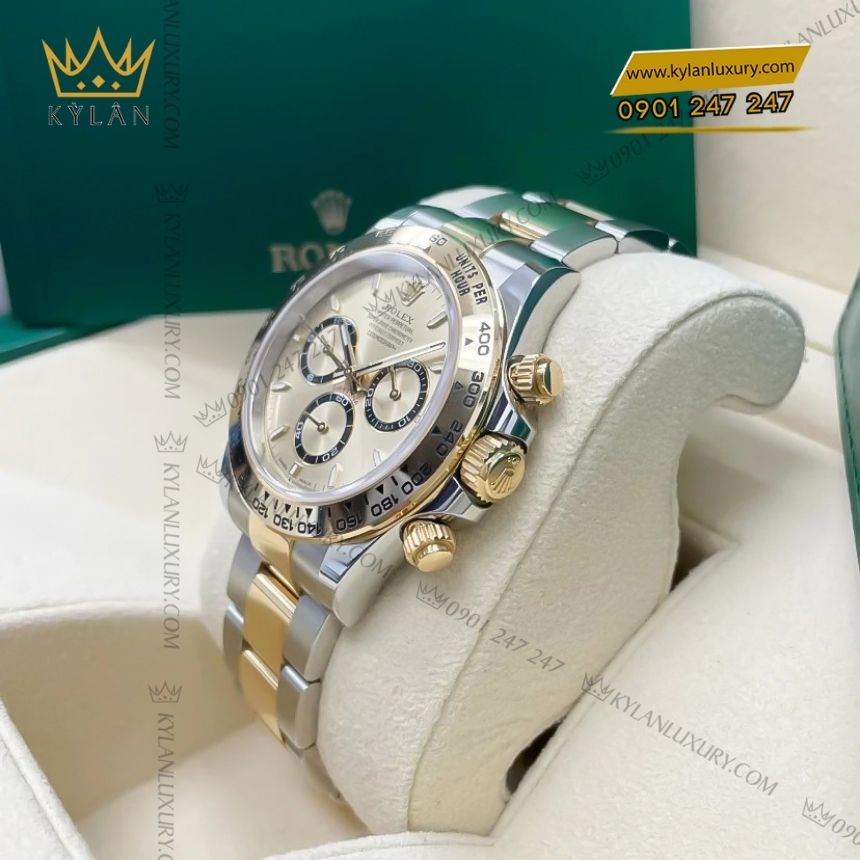 Kỳ Lân Luxury rolex cosmograph daytona demi vang 126503 0004 8 Đồng hồ Rolex Cosmograph Daytona demi vàng vàng 126503-0004