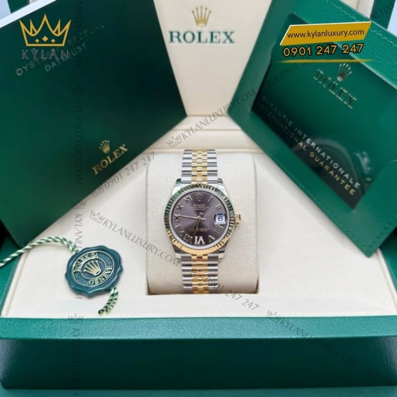 Đồng hồ Rolex Datejust 31 xám demi vàng vàng 278273-0018