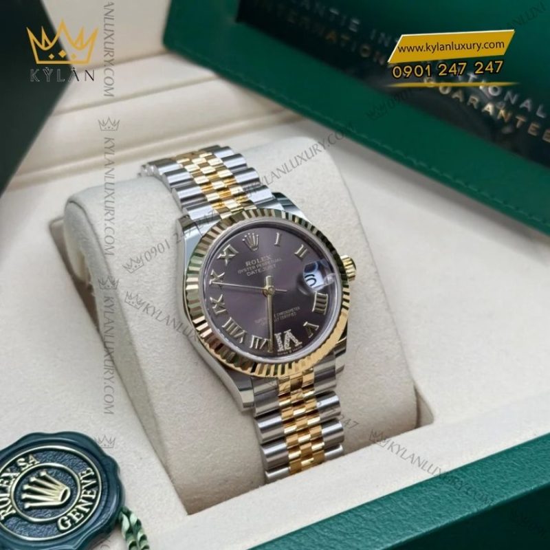 Đồng hồ Rolex Datejust 31 xám demi vàng vàng 278273-0018