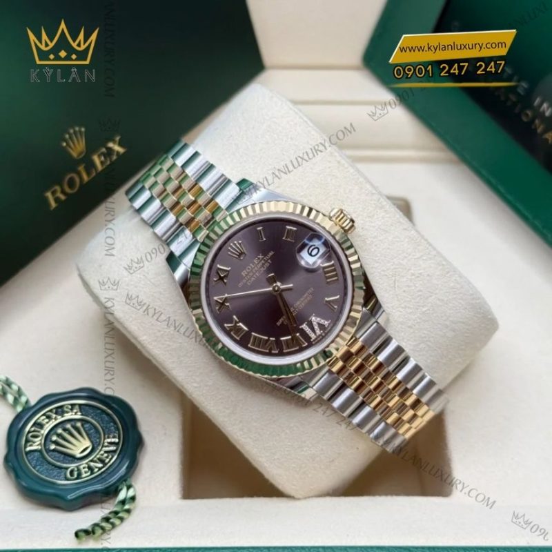 Đồng hồ Rolex Datejust 31 xám demi vàng vàng 278273-0018
