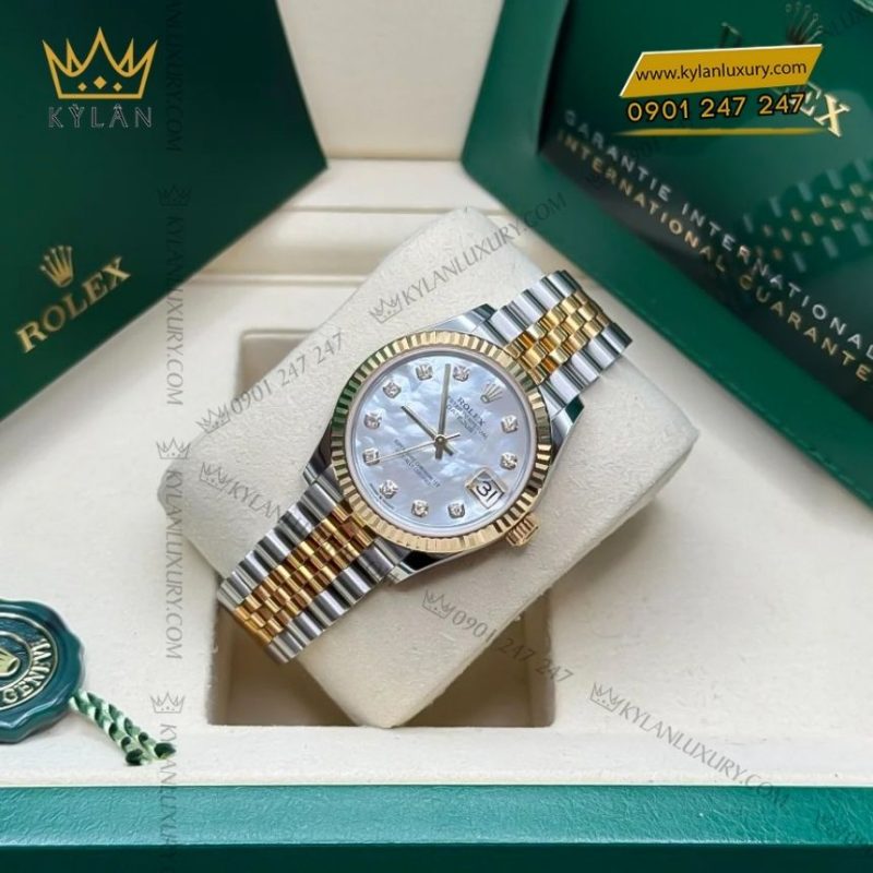 Đồng hồ Rolex Datejust 31 demi vàng vàng ngọc trai 278273-0028