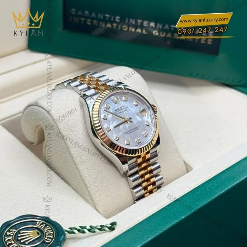 Đồng hồ Rolex Datejust 31 demi vàng vàng ngọc trai 278273-0028