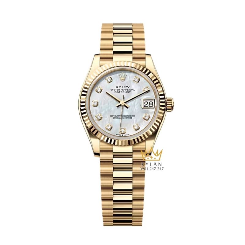 Đồng hồ Rolex Datejust 31 vàng vàng xà cừ 278278-0010