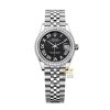 Đồng hồ Rolex Datejust 31 đen vành kim 278384RBR-0002