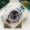 Đồng hồ Rolex Datejust 31 xám kim cương 278384RBR-0009